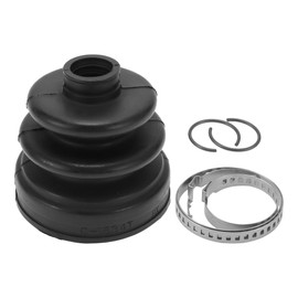 Hihaha No.496062PA20 CV Joint Boot Kit W/Clamps for Hyundai Santa Fe 2009-2012 Inner Constant Velocity Joint Boot Strong Durable Rubber 1 Set Black