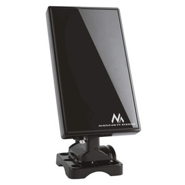 Maclean MCTV-970 DVB-T/T2 H.265 HEVC Aktive Außenantenne mit Verstärkung 28dB HDTV DAB Radio Antenne Outdoor Zimmerantenne Fernseher-Antenne