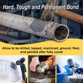 LOCBONDSO Epoxy Putty, All Purpose Epoxy Putty Stick, Fast Setting - Strong Bond - Water Resistant, Easy Repair for Plastic, Wood, Metal, Ceramics, Glass, Dark Grey(2 oz.)