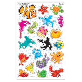 Trend Enterprises トレンド ごほうびシール 海の仲間 160片 superShapes Stickers Large Sea Buddies T-46333