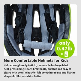 RoyalBaby Kids Helmet 0.47 lb Ultra-Lightweight & Adjustable for Ages 5-13 Years, Ideal for Cycling, Scooter, Balance Bike & More Sports, 4 Vibrant Colors Available