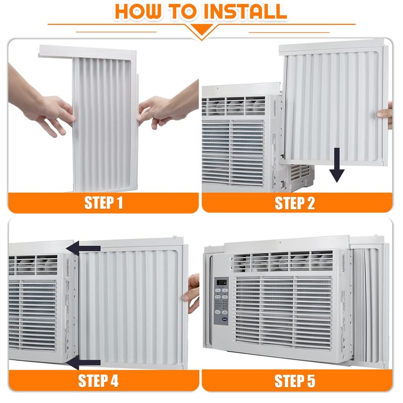 HUAREW Window Air Conditioner Side Panel with Frame
