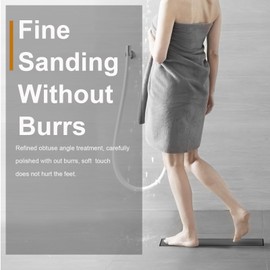 EBYTE Black Linear Shower Drain 24 Inch - SUS 304 Stainless Steel Shower Drain, Matte Black Linear Drain with 2-in-1 Tile Insert Panel & Adjustable feet, Long Rectangular Floor Drain in Bathroom