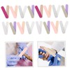 Baluue 50pcs Glitter Nail Files for Pedicure and Manicure Multi-sided