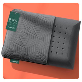 Dreamlab Almohada Graphite Pillow  Almohada de Memory Foam con Carbón  Hipoalergénica, Antibacterial, Soporte, Certificaciones  Firmeza Firme Medio...