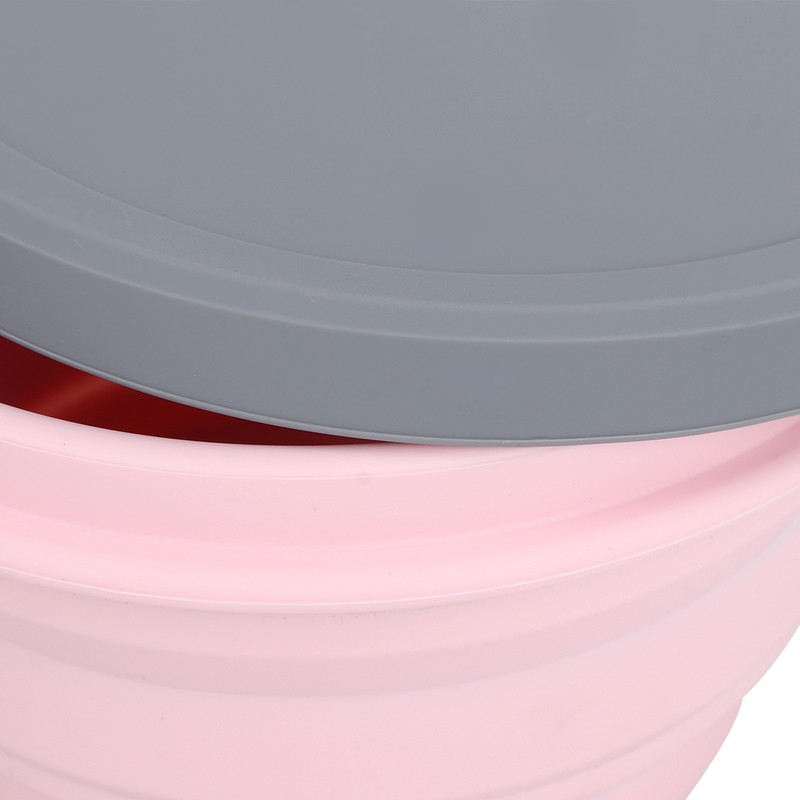 1L Portable Collapsible Silicone Bowl with Lid Food Storage Containers