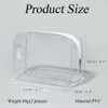 Happyupcity 2Pcs Clear PVC Makeup Bag Portable Zippered Cosmetic Bag