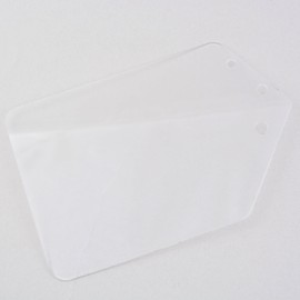 NOGUCHI 106200 Bib Plate, Clear, 1 Piece, Pre-Drilled Mounting Holes