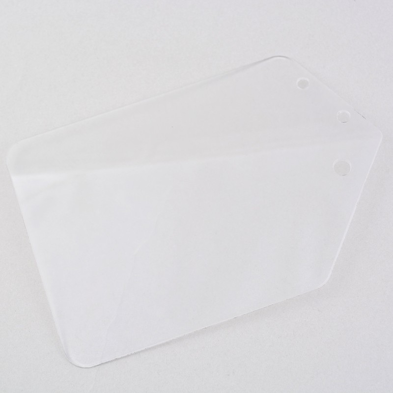 NOGUCHI 106200 Bib Plate, Clear, 1 Piece, Pre-Drilled Mounting Holes
