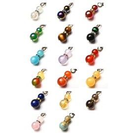 Fukuenkaku Natural Stone Gourd Strap Loose Yellow Tiger Eye T16_op Natural Stone Power Stone, Stone, Yellow Tiger Eye