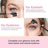 Beauty7 Eyelash Brush Eyebrow Brush Spoolie Brush Eyelash Resuable Dual