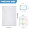 Pack of 30 Transparent Stamp Plastic Storage Bag, Resealable, Envelope