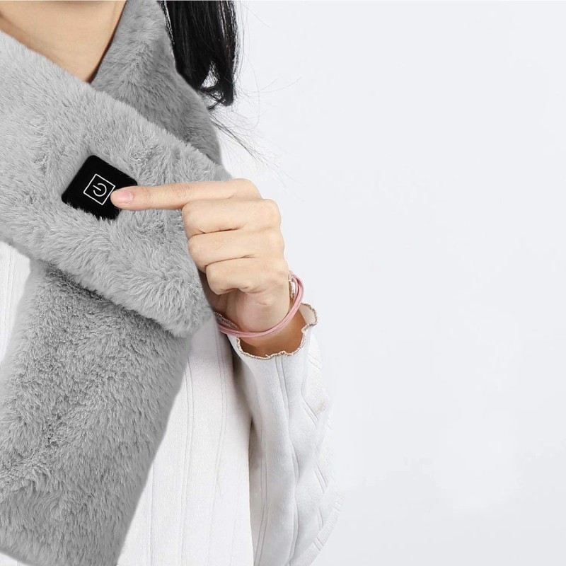 Unisex Winter Electric Heated Neck Shawl USB Heating Scarf Wrap