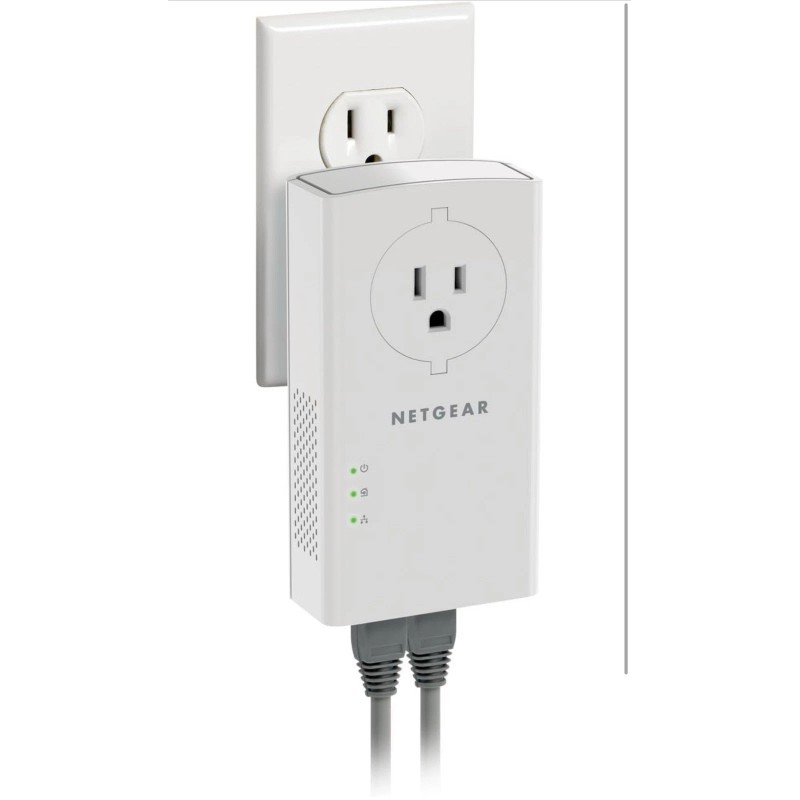 NETGEAR New! Netgear Powerline Adaptor kit, 2000 Mbps Wall Plug,