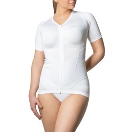 Relaxsan Posture 6070-RP (White L) T Shirt, Back Straightener Posture Corrector for Women, Lumbar Support, Breathable