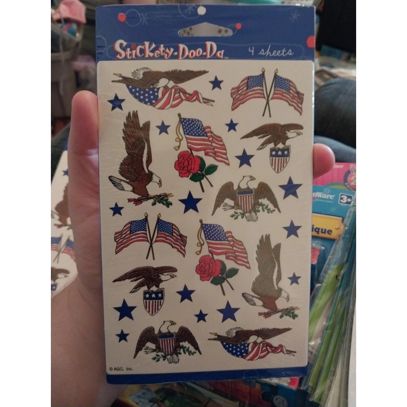 American Greeting tattoos patriotic eagles flags America forever 4 sheets