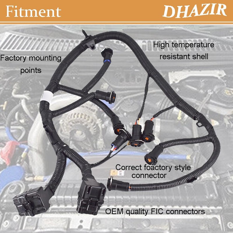 FICM Engine Fuel Injector Module Wiring Harness Compatible with 2003-2007