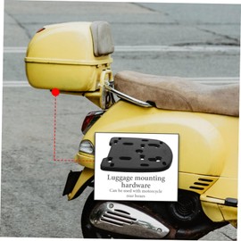 Outanaya Bottom Plate Pressing Accessories Number Adaptor Plate Screws Universal Rack Plate Motorcycle Adapter Plate for Motorcycles Motorcycle Rear Luggage Rack Mount Mounting Nuts Pp