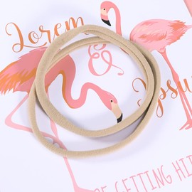 Mobestech 20pcs Elastic Baby Headband Non-slip Newborn Infant Hair Band Baby Girl Head Accessory Stretchy Nylon Headwear for Parties Photo Props