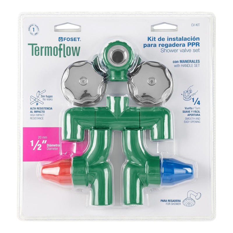 Foset Termoflow CV-KIT, KIT PPR para instalación regadera con manerales