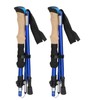 2pcs Foldable Hiking Poles Set Outdoor Walking Climbing Alpenstocks Collapsible