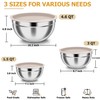 TeamFar Mixing Bowls, Stainless Steel Nesting Salad Bowls with Airtight