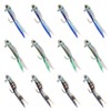 YZD Silverside Minnow Crappie Jig 12pcs (B/G/M Mix)