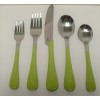 FIESTA CHARTREUSE SWIRL FLATWARE 5 Pc. Set "New 1999 Original