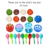 HEUHAI 23-Piece Bird Toy Set with Long-Lasting Bells and Sturdy