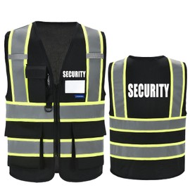 AYKRM Black Security Vest for Men