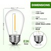 GvvooHome LED S14 Replacement Light Bulbs for Outdoor String Lights,