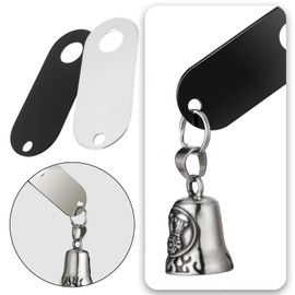 Briny River 2Pcs Stainless Steel Motorcycle Bell Hanger Bracket 25x63mm Fits for Most of Bells