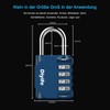 Combination Lock 4 Digit Combination Lock, Waterproof Padlock, Robust and