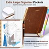 Hardcover Spiral Notebook 8"x10" Journal Notebook with Tabs and Removable