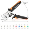 Ferrule Crimping Tool Kit, Self-adjusting Hexagonal Pliers(AWG23-10) Wire Terminals Crimper