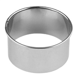 Round Dough Cutter,Stainless Steel Donut Cutter Ring Molds | Professional Food Crafts Supplies, Reusable Dough Stamp for Homemade Treat