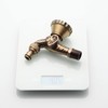 Antique Brass Faucet Bathroom Wall Mounted Washing Machine Faucet Outdoor
