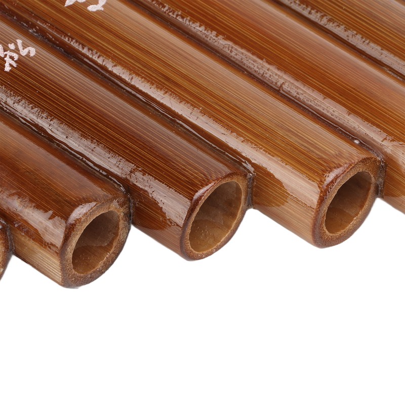 Pan Flute Natural Bamboo 15 Pipes G Tone Pans Pipe