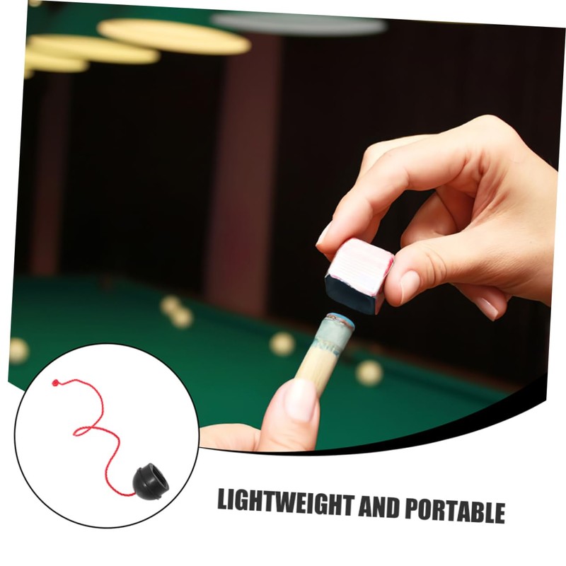 KICHOUSE Billiard Cue Chalk Holder Cue Chalk Case with Round