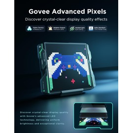 Govee Pixel Light Gaming, 32x32 RGB LED Panel, Smart Pixel Art Light, 150+Scene Modes and Music Sync, with AI Lighting Generation, Work with Alexa & Google Assistant for Tabletop Setup and Game Room
