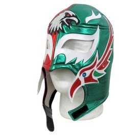 Leos Imports Heritage EagleLucha Libre Wrestling Mask, Luchador Design, USA/Mexico/Fusion Editions, Adjustable Fit (Mexico Edition)
