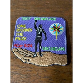 2007 Michigan Royal Rangers Snowflake Winter Camp Patch - FREE SHIPPING!!!