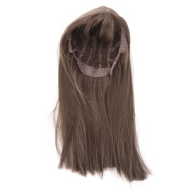 Women Light Brown Wig with Bangs Long Straight Synthetic Realistic Wig for Cosplay Party