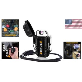 Outdoor Adventure Essential: LcFun Waterproof USB Rechargeable Windproof Lighter