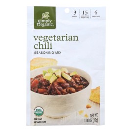 UD_Simply Organic Vegetarian Chili Seasoning Mix 12 Pack 1 Oz Boxes Mixed Spices Seasoning Powder with Chicken Taste