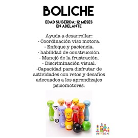 HAPPYTOYSMX HAPPY TOYS MX Juguetes – Juego de Boliche Didacticos Bebe 1 Año Ideal en la Estimulación Temprana Juguetes para Niña – Juguetes Para Niño Juguete Educativo de Madera