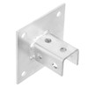 2 Pack Post Base Channel 10 Hole Square for 1-5/8”