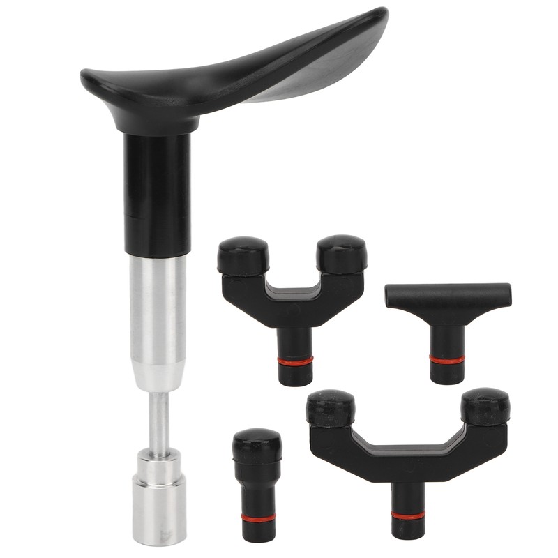 Deep Tissue Massage Tool 4 Heads Stainless Steel Portable Manual