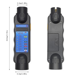 Sepzlly 7 Pin Trailer Plug Socket Tester, 12V Car Electrical Circuit Tester Light Connector with 13 Pin Towing Adapter Cable Wiring Towbar Electrics Diagnostic Testing Tool for Caravan Truck Tractors