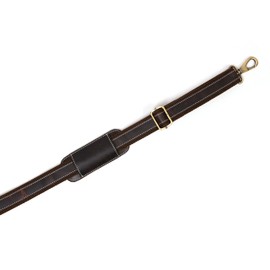 Leather Bag Strap Replacement Adjustable Shoulder Strap Brown Black for Messenger, Laptop, Camera, Travel Bags Fit for All with Metal Swivel Hooks by Aaron Leather Goods